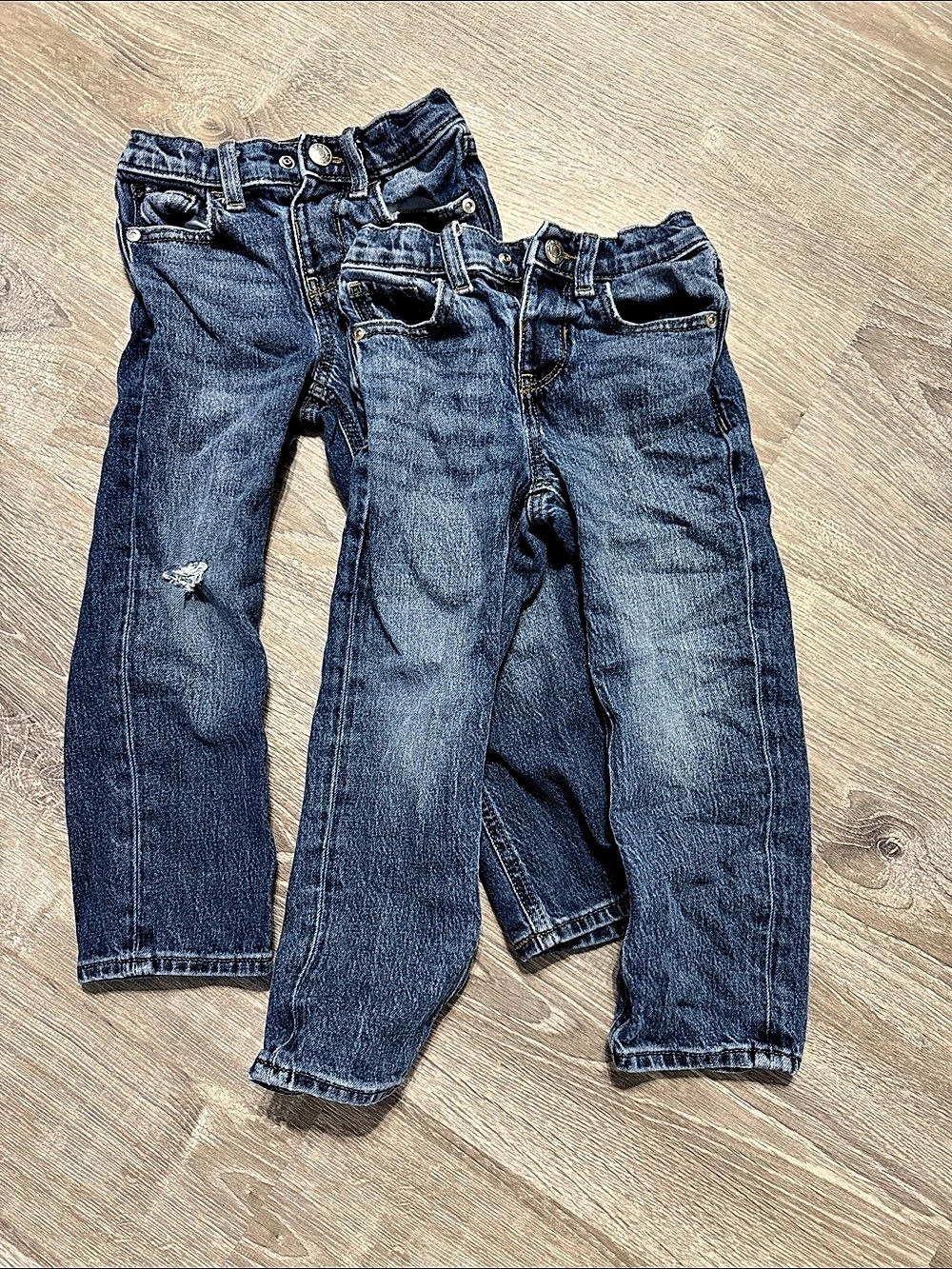 Old Navy Straight Jeans Girls 4T Blue 3-Piece Set
